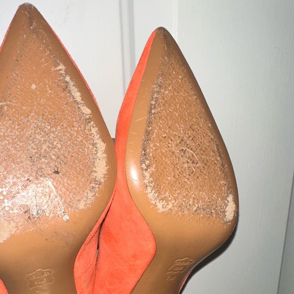 Tory Burch Vibrant Orange Heels - Picture 3 of 5